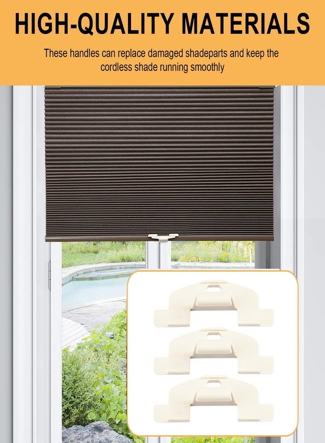 Giokyi 3 Pack 3/4" LiteRise Cordless Shades Handles Fits Alta/Hunter Douglas LiteRise Duette and Applause Cordless Honeycomb Shades #7300181320 Blind Parts - Image 4